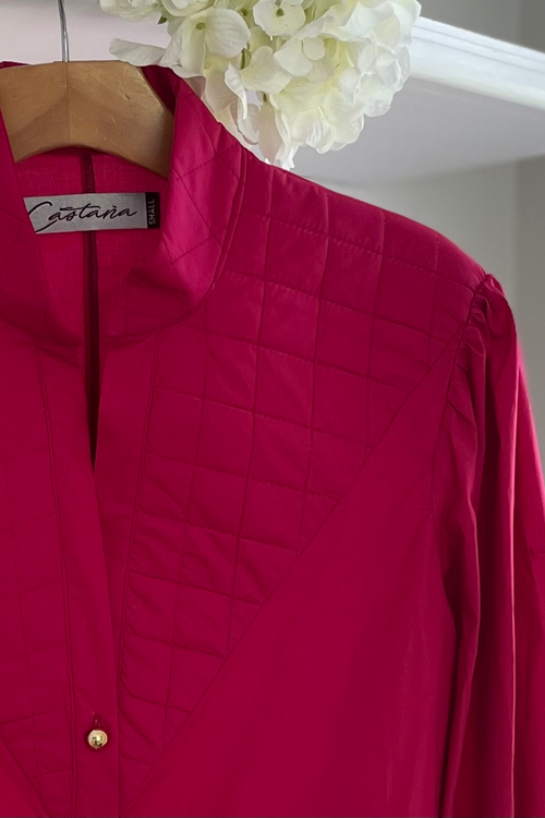 Blusa Waffle Magenta